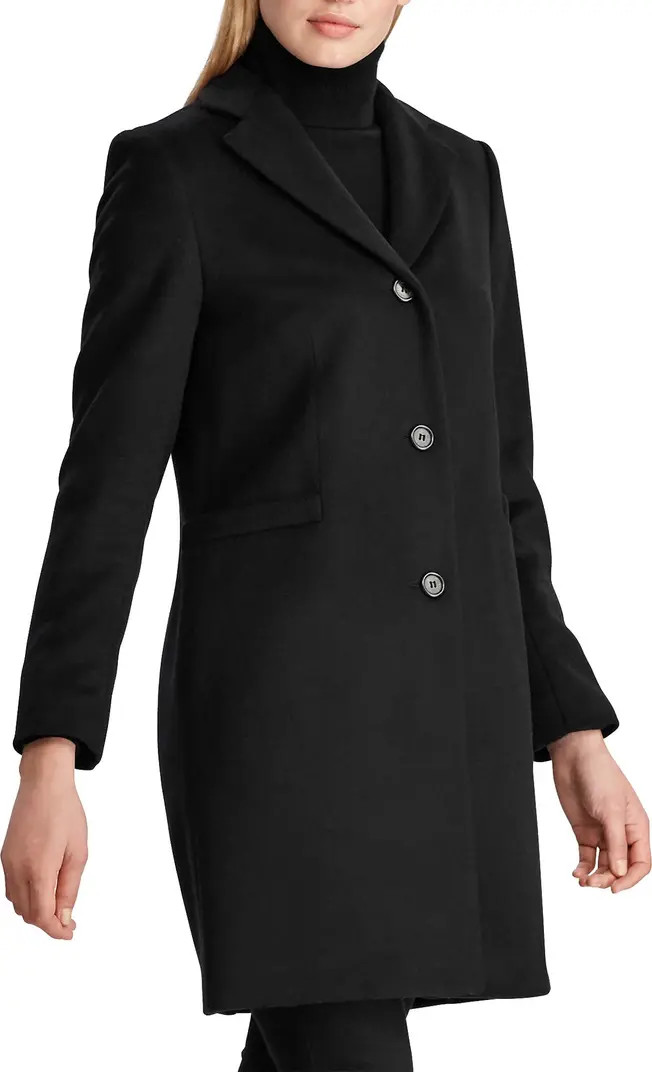 Wool Blend Reefer Coat | Nordstrom