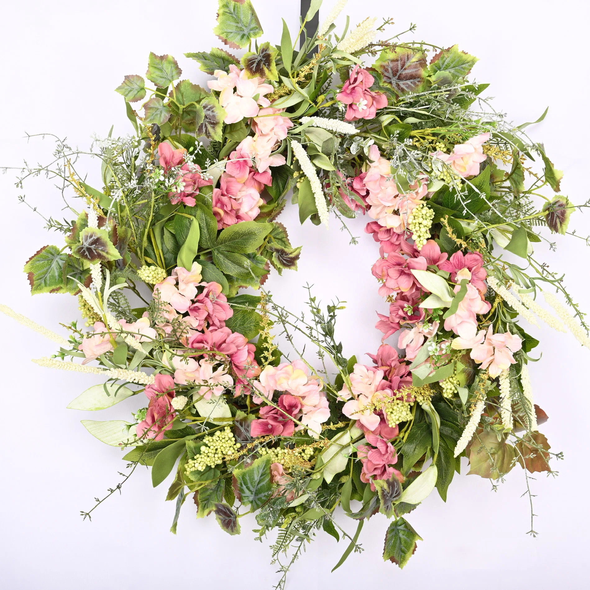 26" Faux Hydrangea Spring Front Door Wreath | Wayfair North America