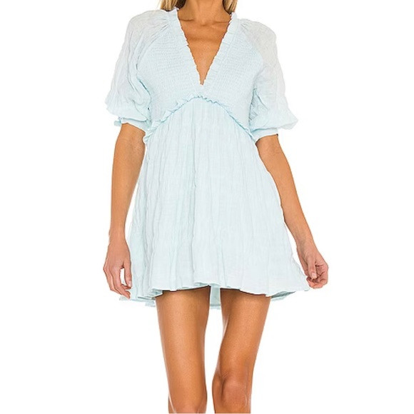 Lovers and friends Finnegan Dress in Sky Blue | Poshmark
