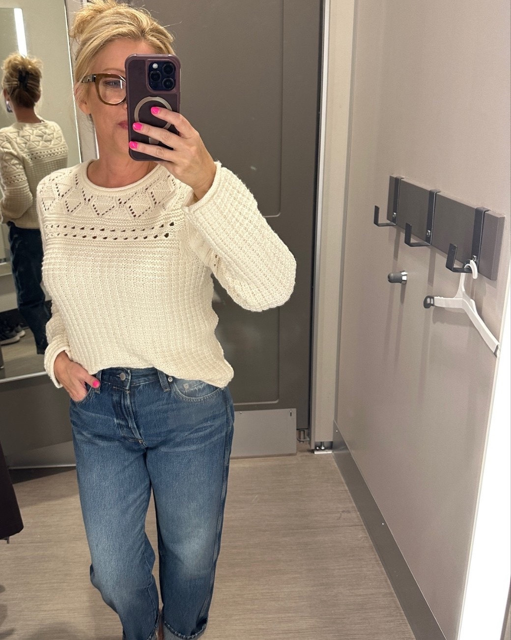 Target said, “Pick a color,” and I said, “That feels unnecessary.” 😂 

The cream is so pretty, but wait until you see the orange!

 I linked both sweaters and the jeans.

#LTKdayinmylife #LTKmomlife #LTKOver40