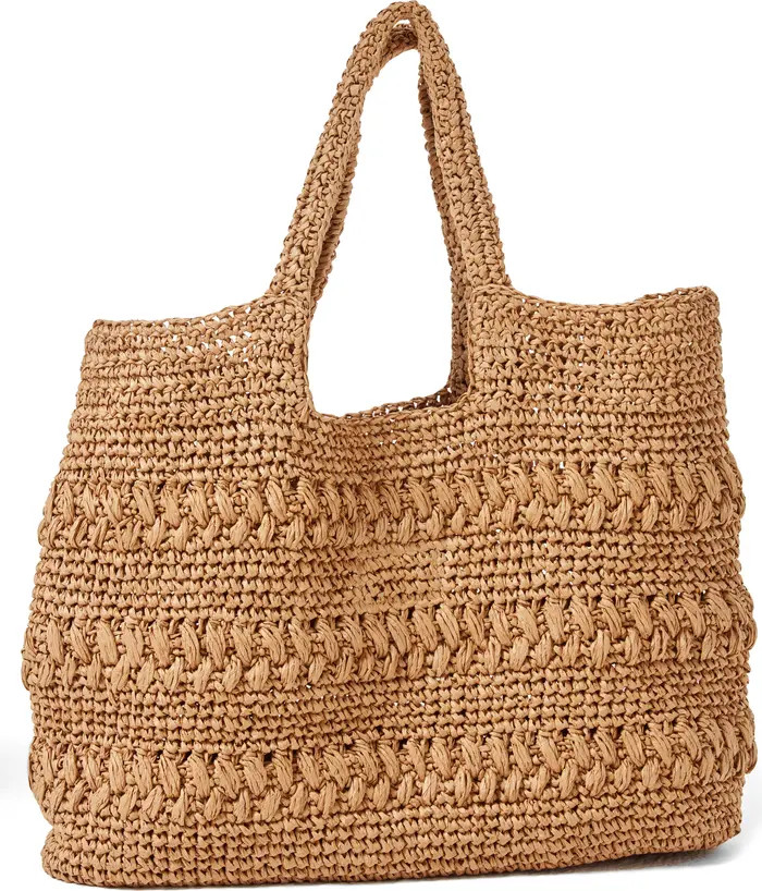 Changing Tides Crocheted Raffia Tote | Nordstrom