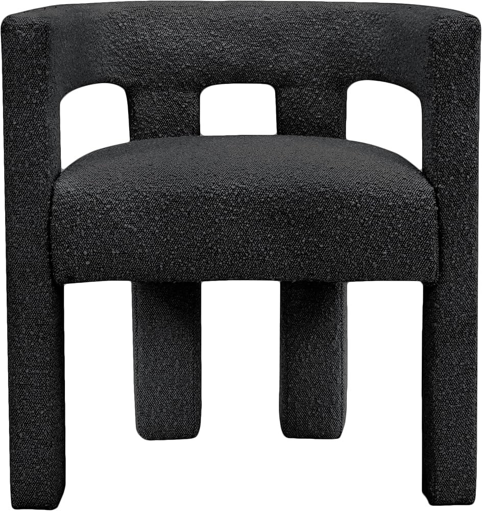 Meridian Furniture Athena Collection Modern | Contemporary Boucle Fabric Upholstered Accent | Din... | Amazon (US)