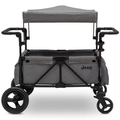 Jeep Wrangler Stroller Wagon with Included Car Seat Adapter by Delta Children - Gray | Target