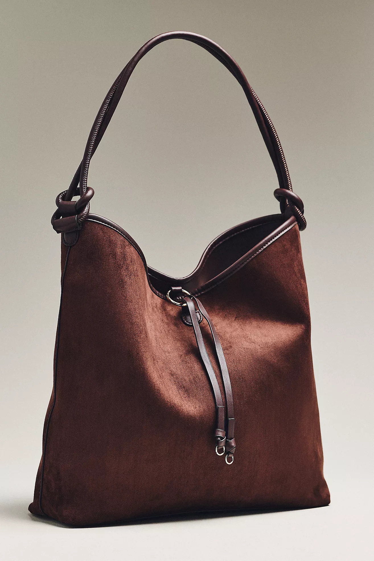 Mali + Lili Knotted Faux-Suede Tote Bag | Anthropologie (US)