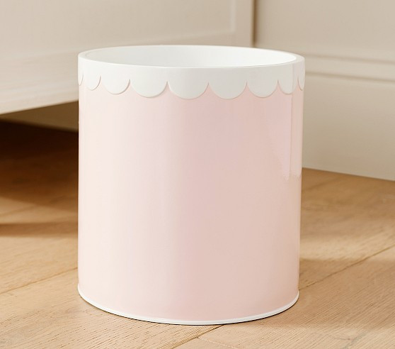 Pink Scalloped Bath Accessories | Pottery Barn Kids