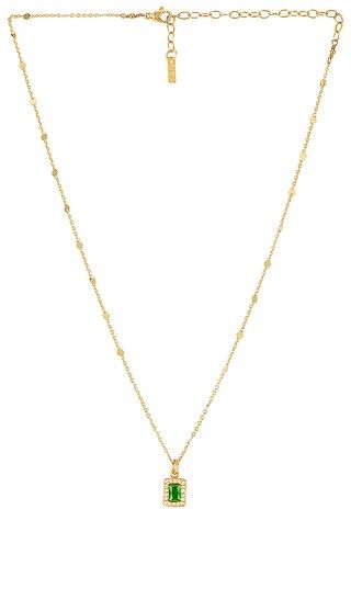 Devi Emerald Necklace in Gold | Revolve Clothing (Global)