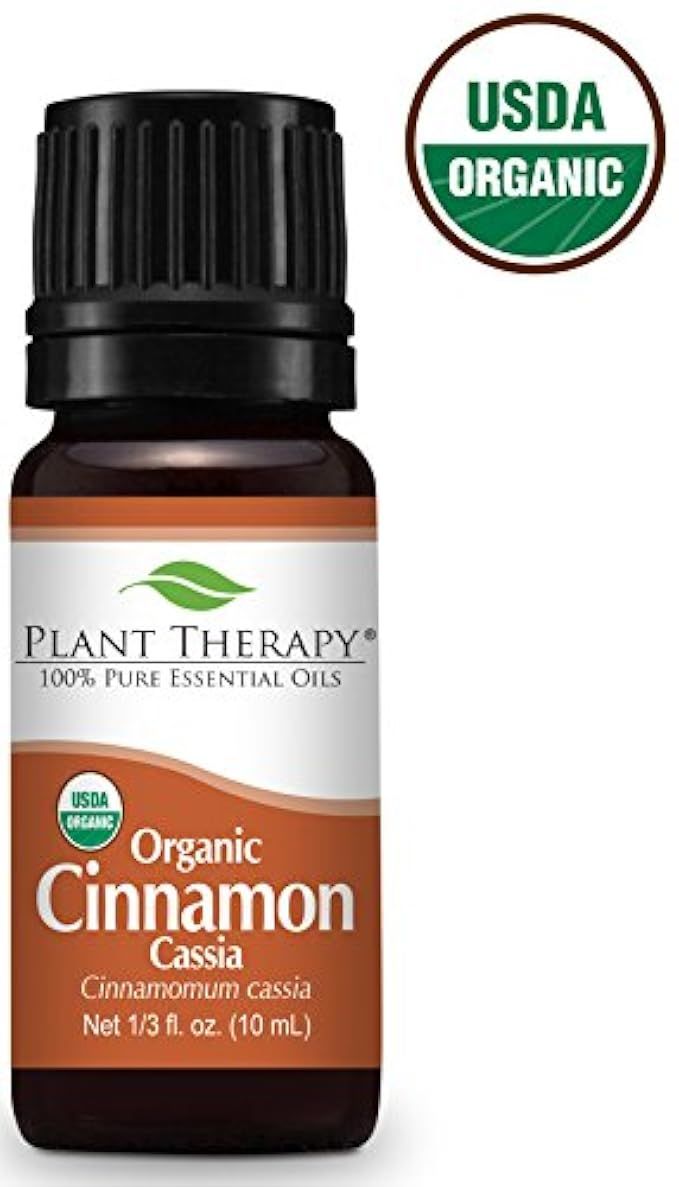 Plant Therapy Cinnamon Cassia Organic Essential Oil 10 mL (1/3 oz) 100% Pure, Undiluted, Therapeutic | Amazon (US)