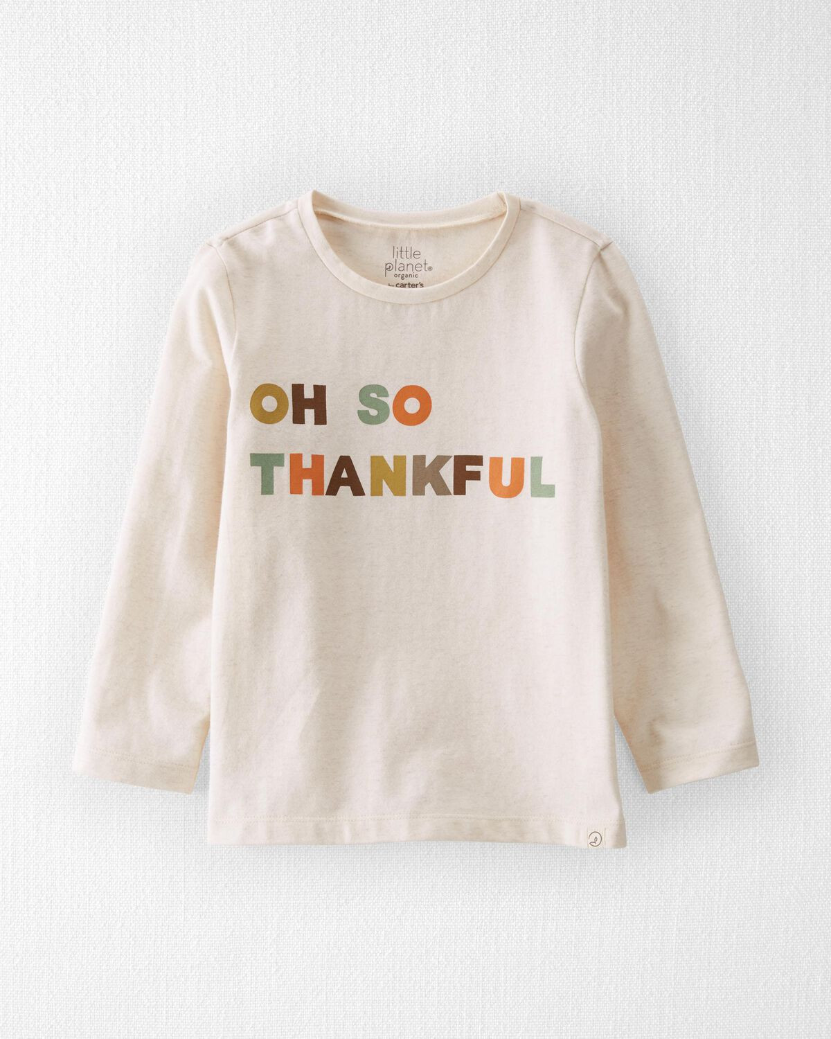 Sweet Cream Toddler Organic Cotton Thankful Tee | carters.com | Carter's