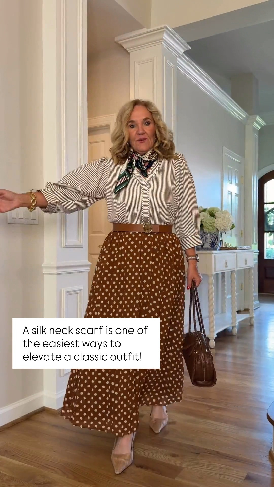 A silk neck scarf is one of the easiest ways to elevate a classic outfit! I love tying it with a simple square knot for a polished look, and it’s even prettier layered with your favorite necklaces. It’s a timeless accessory that instantly adds color and personality to everything from button-downs to sweaters.

💡 LTK MADE EASY
❤️ Heart = Support my posts!
🔖 Save = Get sale & restock alerts
📋 Lists = Keep favorites organized
📲 Share = Send lists and products to a friend. Hello, Christmas List!
💬 Comment = Ask me anything about what I’m wearing.:-)

#LTKootd #LTKSeasonal #LTKOver40