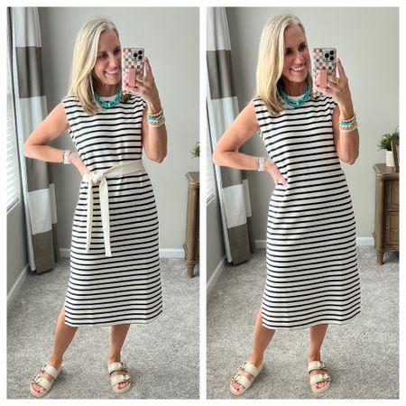 Another great Spanx AirEssentials dress 
Wearing a small. So soft and comfy 
Use code LISAXSPANX for 10% off and free shipping 

Use COAST20 on a Allie+Bess 

#LTKOver40 #LTKTravel #LTKWorkwear