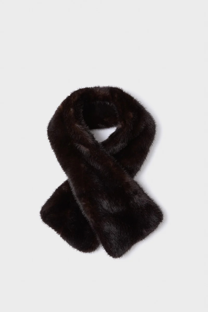 Brown Fur Scarf | Tuckernuck (US)