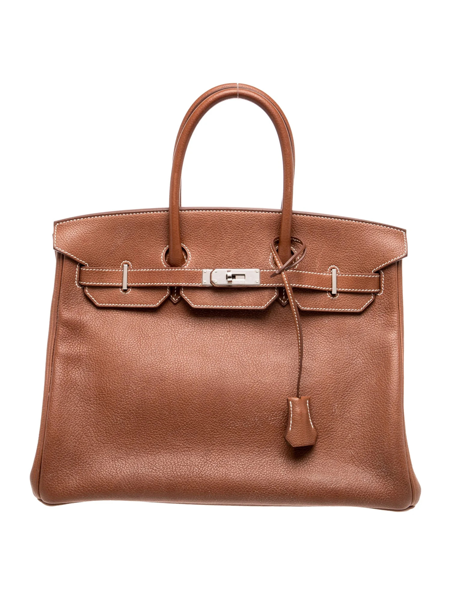 Hermès Barenia Faubourg Birkin 35 - Brown Handle Bags, Handbags - HER819634 | The RealReal | The RealReal