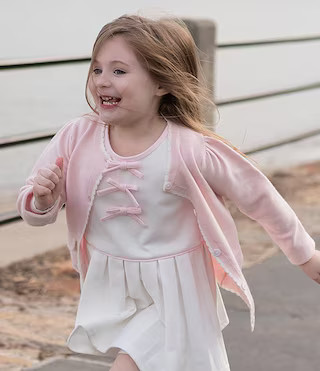 x The Broke Brooke Little Girl 2T-6X Mignonne Bow Detail Pleated Tennis Dress | Dillard's