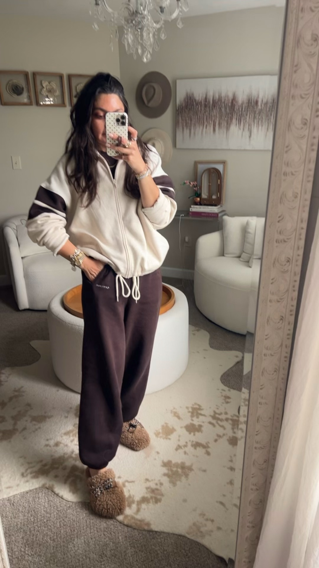 Aerie cloud sweats!! Zip up is a large. Joggers are a small