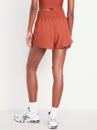 Extra High-Waisted Crinkle Run Shorts -- 3-inch inseam | Old Navy (US)