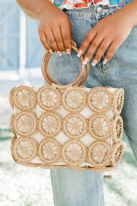 Private Beach Brown Boho Multi Circle Purse | Pink Lily