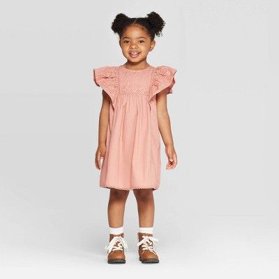 Toddler Girls' Eyelet Dress - art class™ Pink | Target