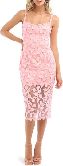 HELSI Amber Sequin Floral Cocktail Midi Dress | Nordstrom | Nordstrom