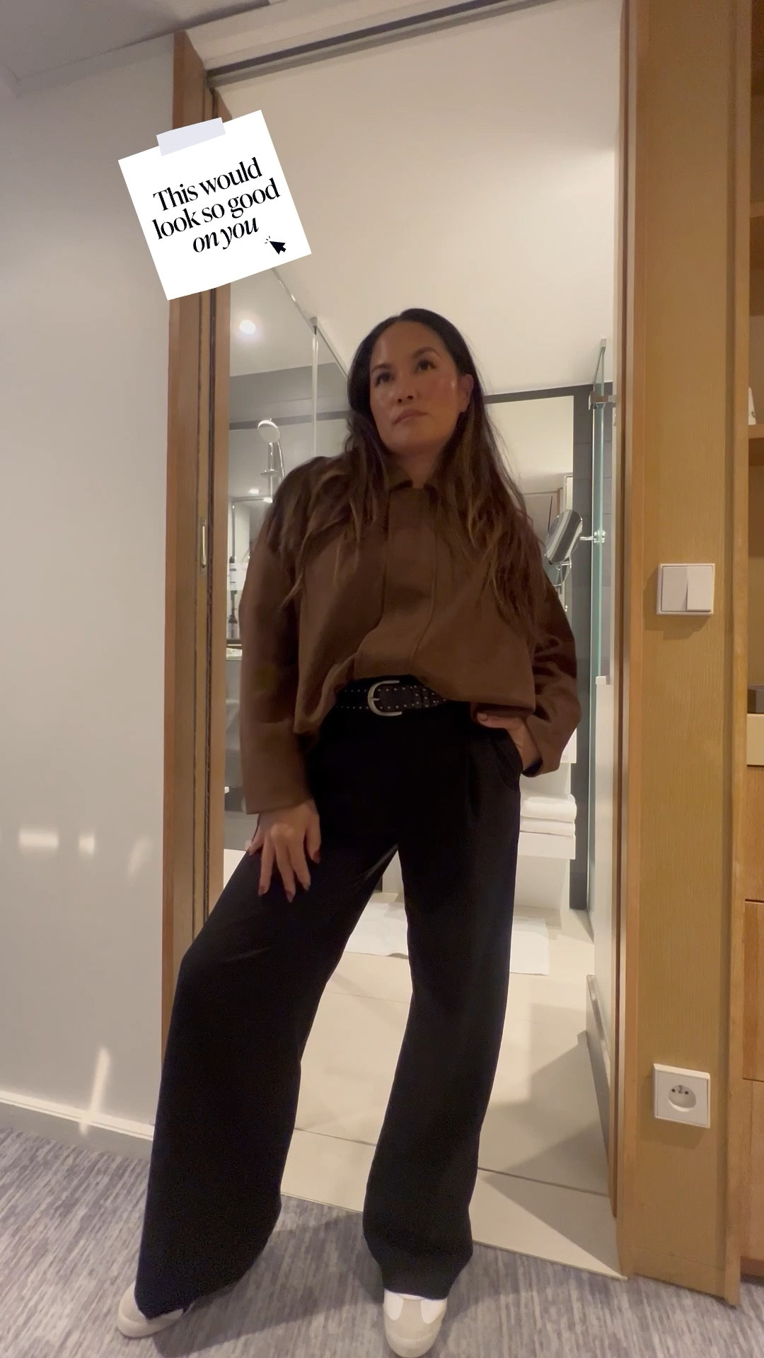 What I wore in Paris this week
Chocolate faux suede Jacket (s)
Pants (m) only $20 
Shoes (tts 8)

#LTKSaleAlert #LTKFindsUnder50 #LTKootd