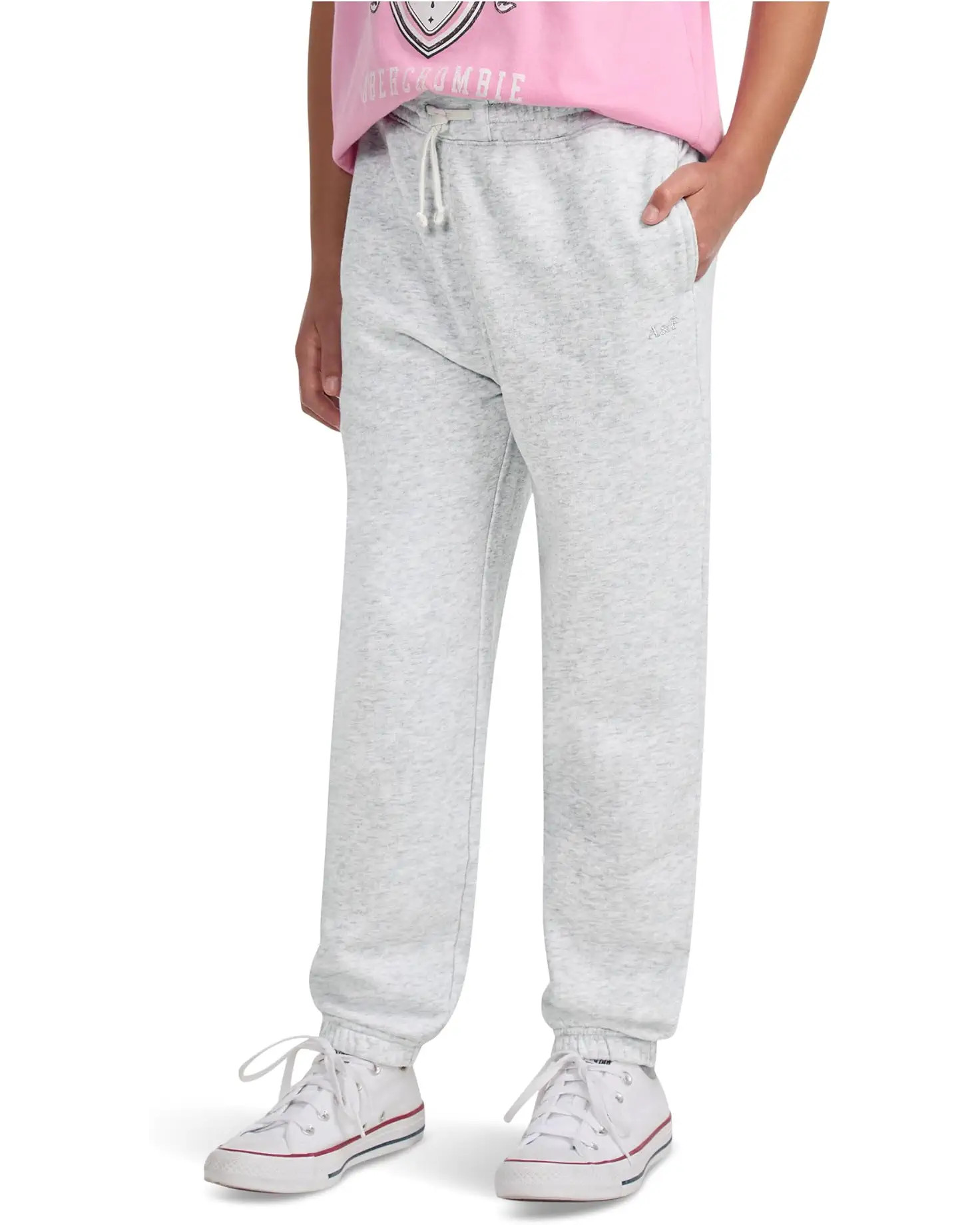 Girl's abercrombie kids Essential Fleece Jogger (Big Kid) | Zappos