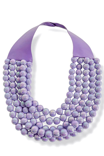 Mixed Feelings Purple Beaded Layer Necklace | The Willow Tree