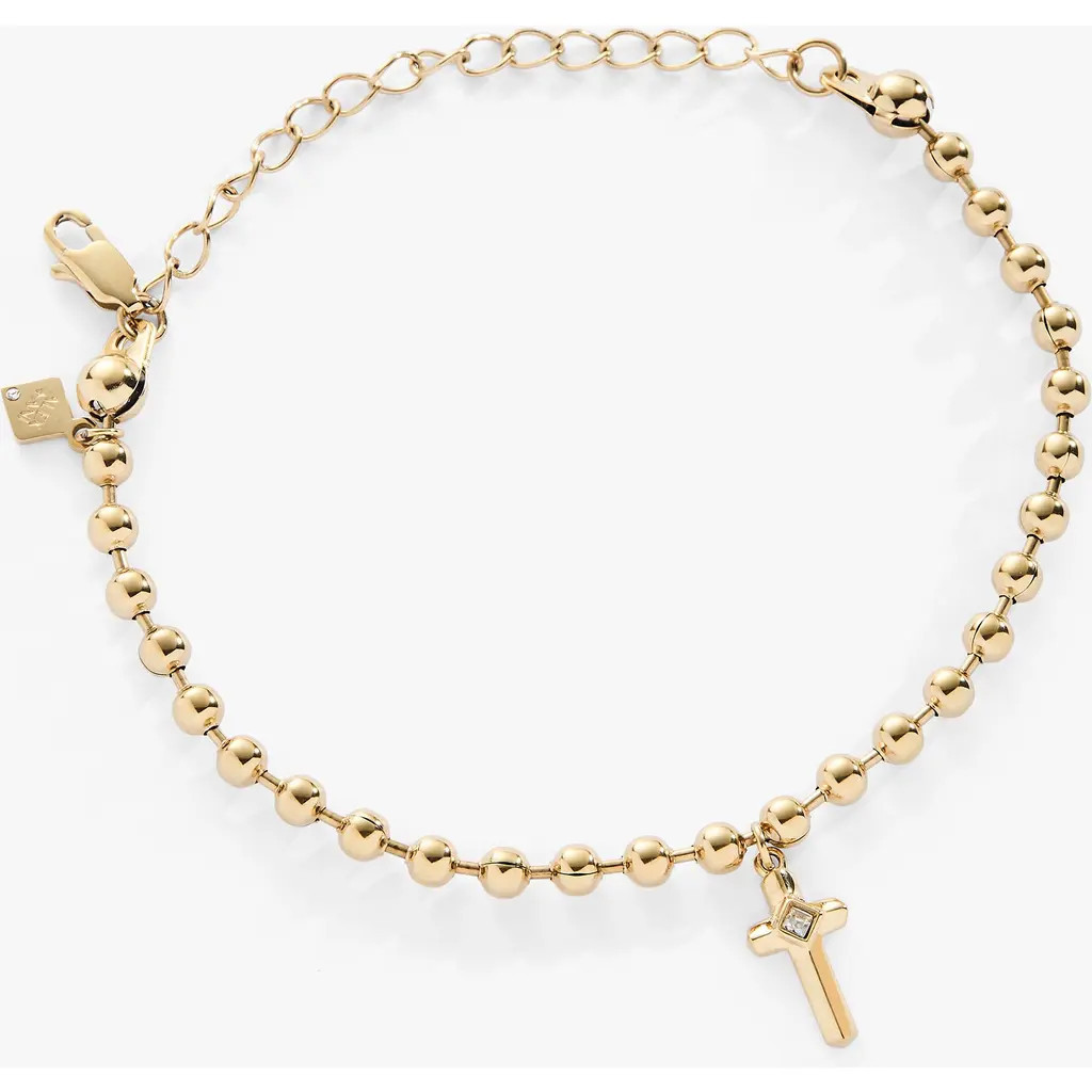 Alex and Ani Cross Ball Chain Bracelet in Gold at Nordstrom | Nordstrom