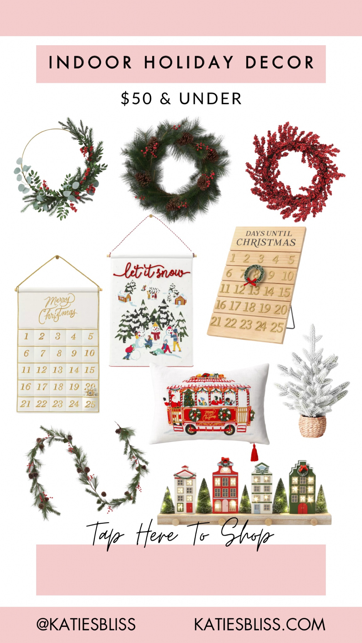 Indoor holiday decor, Christmas wreaths, indoor Christmas wreaths, target, holiday, decorations, target Christmas decorations, holiday, throw pillow Christmas trees, advent calendars garland

#LTKSeasonal #LTKHolidaySale