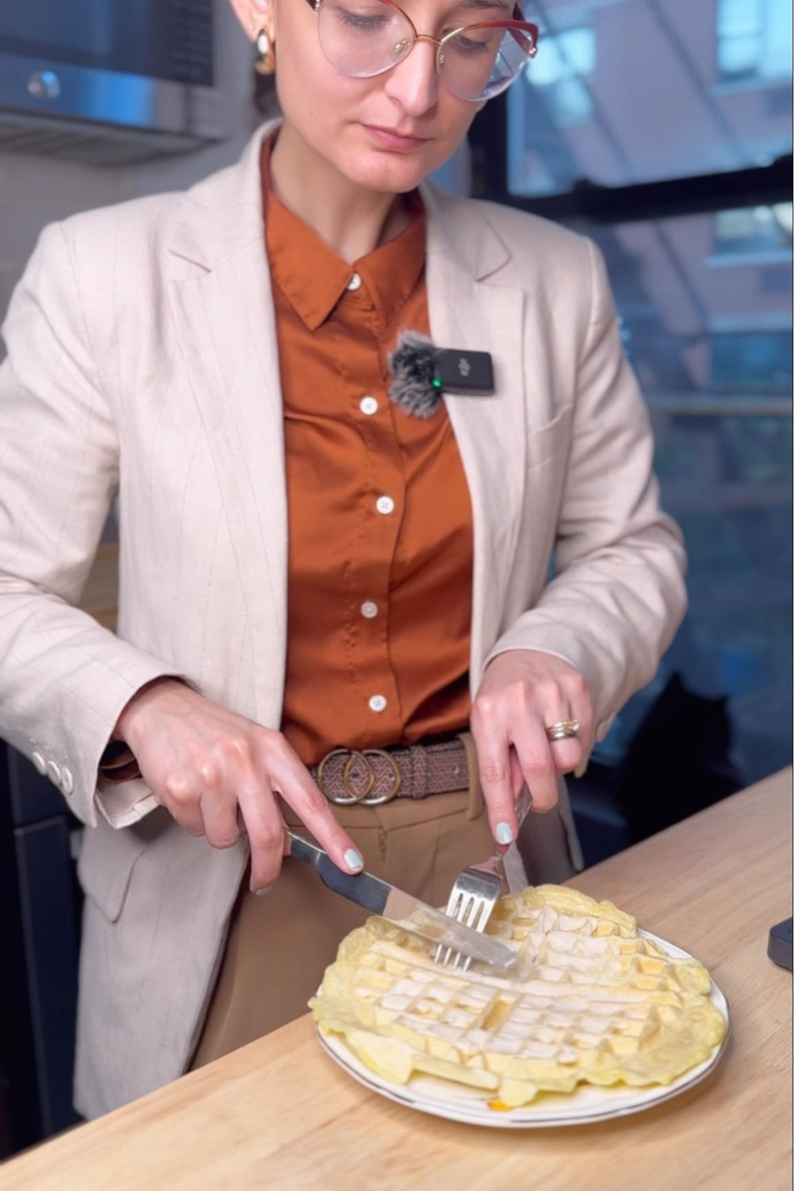 Egg tapioca waffle, highly recommend it 😋 #healthyeating #healthyrecipes