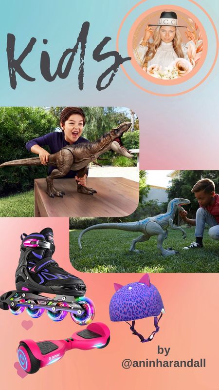 Kids gifts ideas | Jurassic World Dominion Super Colossal Tyrannosaurus Rex | Jurassic World Super Colossal Velociraptor Blue Dinosaur | Hoverboard | Helmets for kids| 

#LTKfamily #LTKGiftGuide #LTKkids