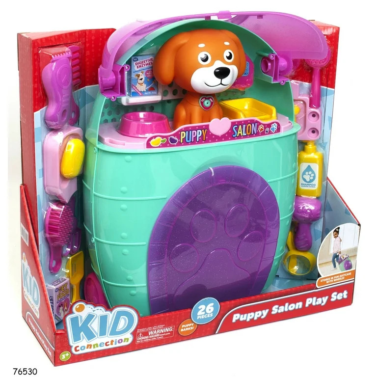 Kid Connection Puppy Salon Playset, 26 Pieces, Baby and Toddler Toy | Walmart (US)