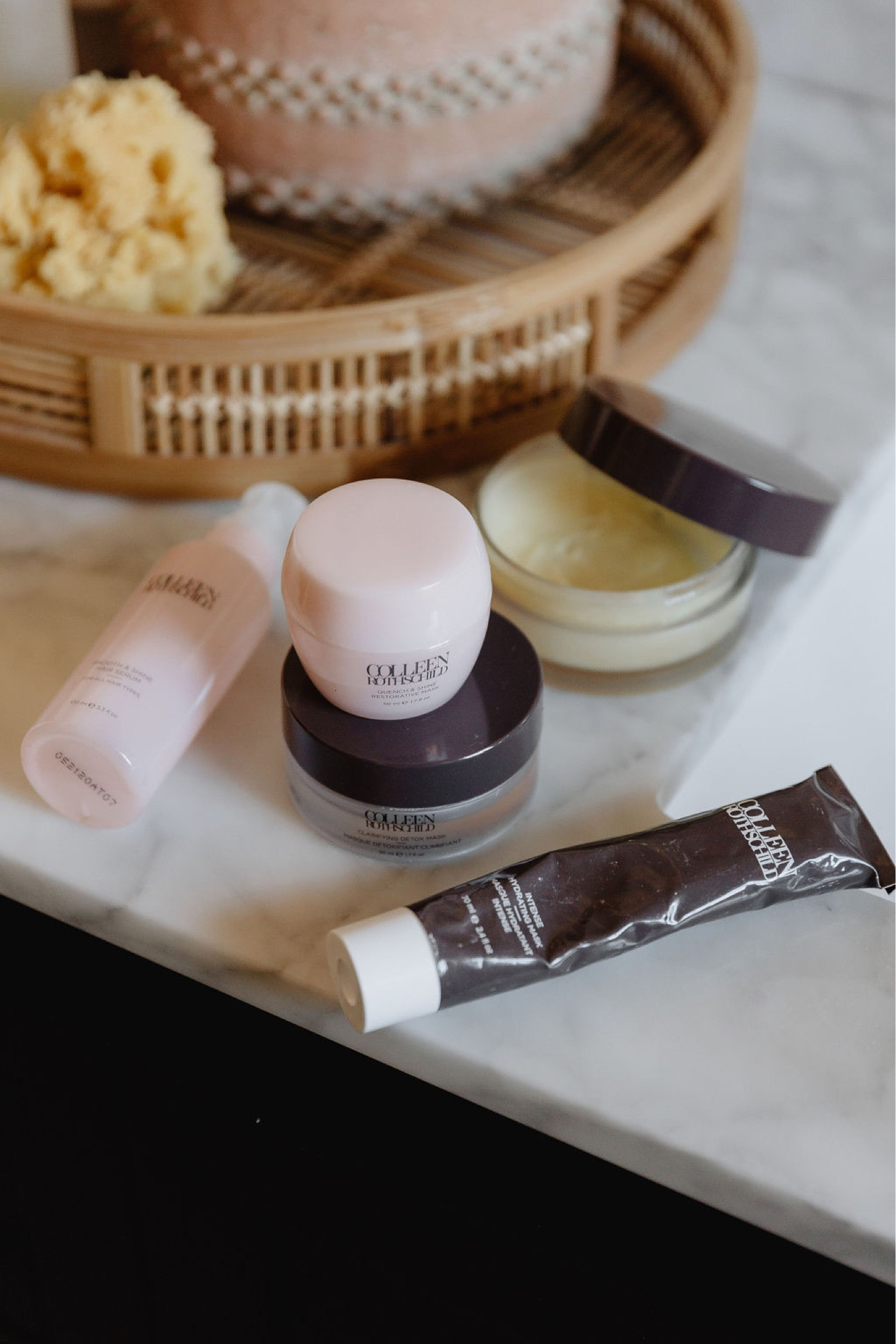 A few tried & true Colleen Rothschild favs. The hair mask & serum are amazing! Hair mask, hair care, hair products, beauty, beauty products, skincare, face mask, hair mask.

#LTKbeauty