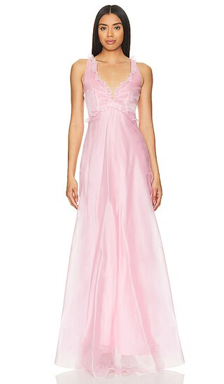 Long Organza Dress in Pink Maxi Dress | Pink Summer Dress | Revolve Clothing (Global)