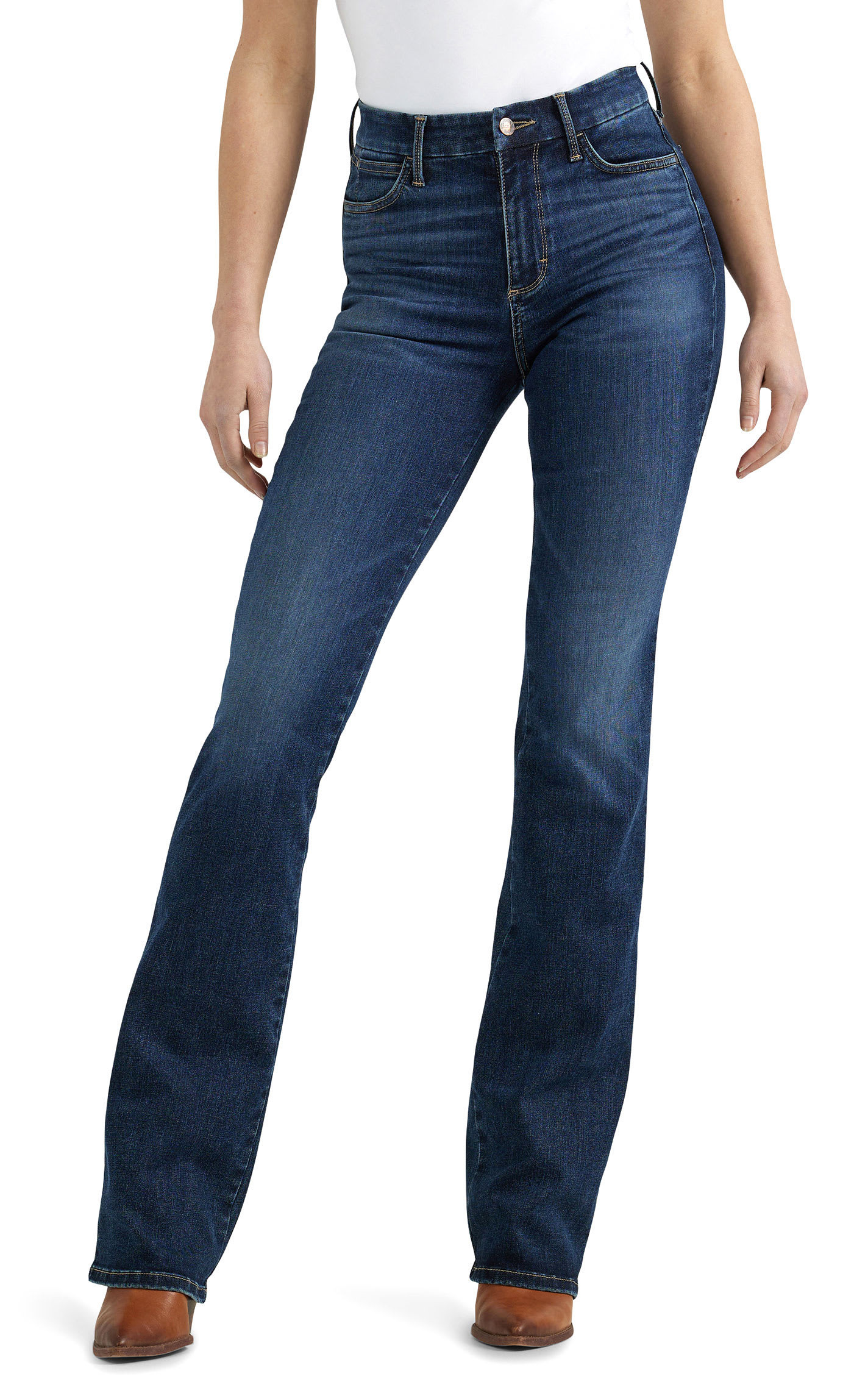 Wrangler Women's Dark Wash Lacey Bespoke Boot Jeans - 32x32 - From Cavender's | Cavender's