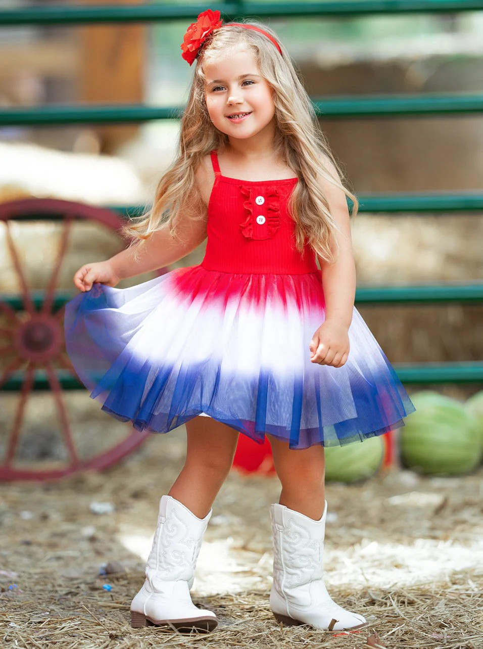 Firecracker Fairy Tulle Dress | Mia Belle Girls