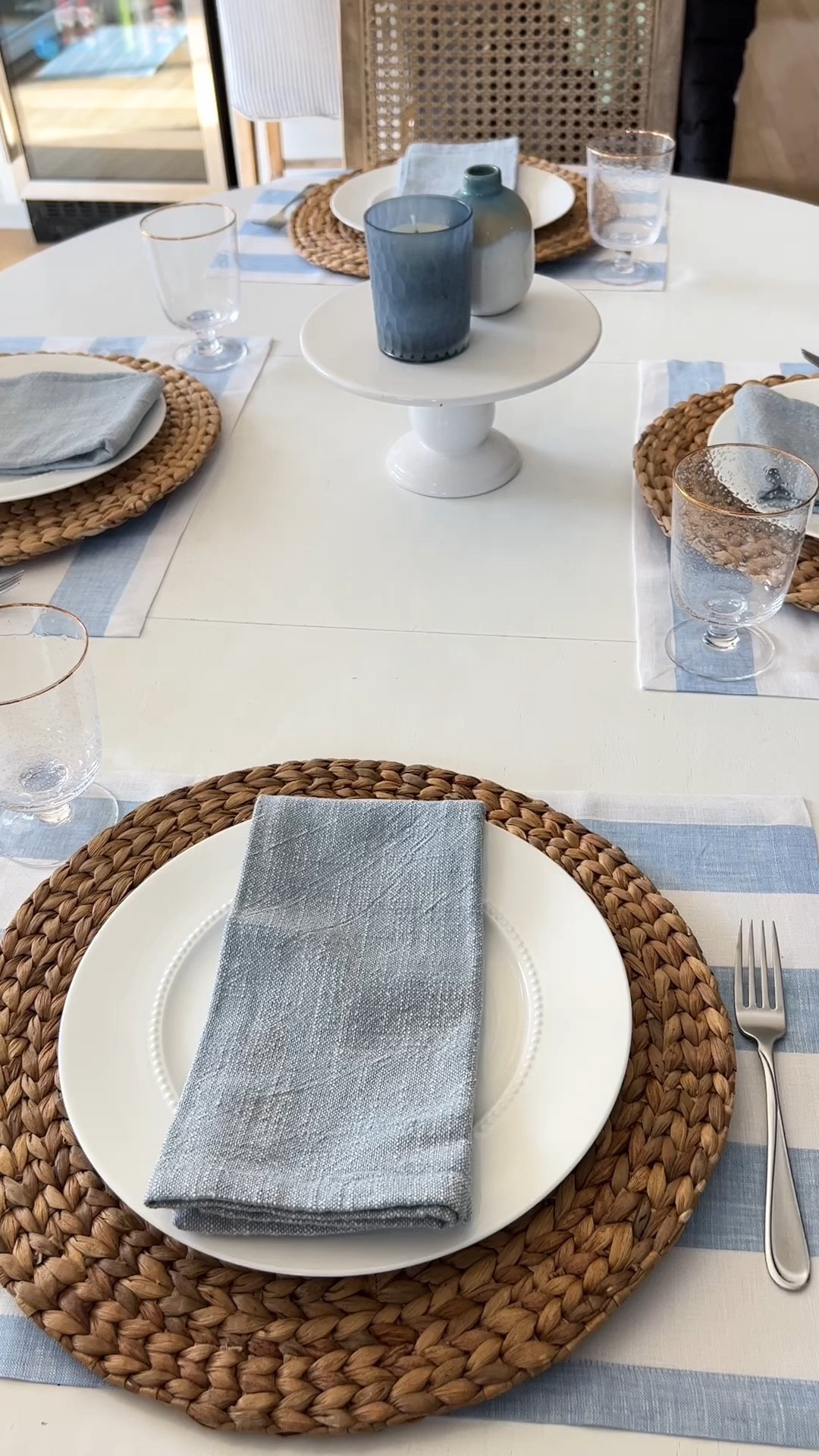 Get the perfect coastal tablescape with some blue and white decorative pieces! They're so classy to look at.
Dinner party, hosting, tableware, table setting, hostess essentials, table design

#LTKU #LTKSeasonal #LTKHome