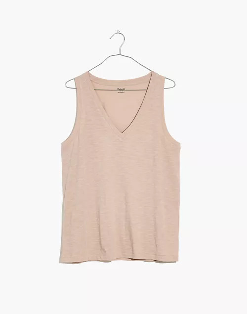 Whisper Cotton V-Neck Tank | Madewell