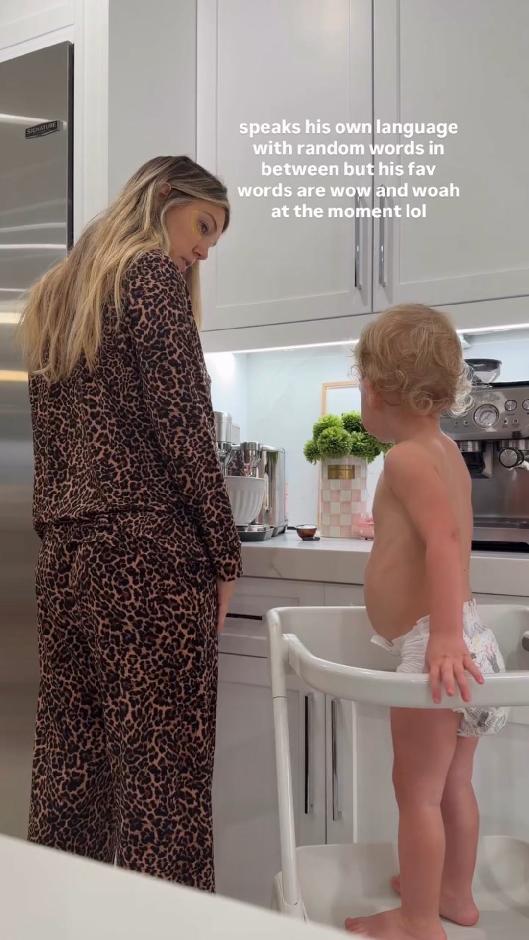 speaks his own language with random words in between but his fav words are wow and woah at the moment lol 😆 love these walmart pajamas and linking cash’s step stool that we love!

#LTKFamily #LTKKids #LTKStyleTip