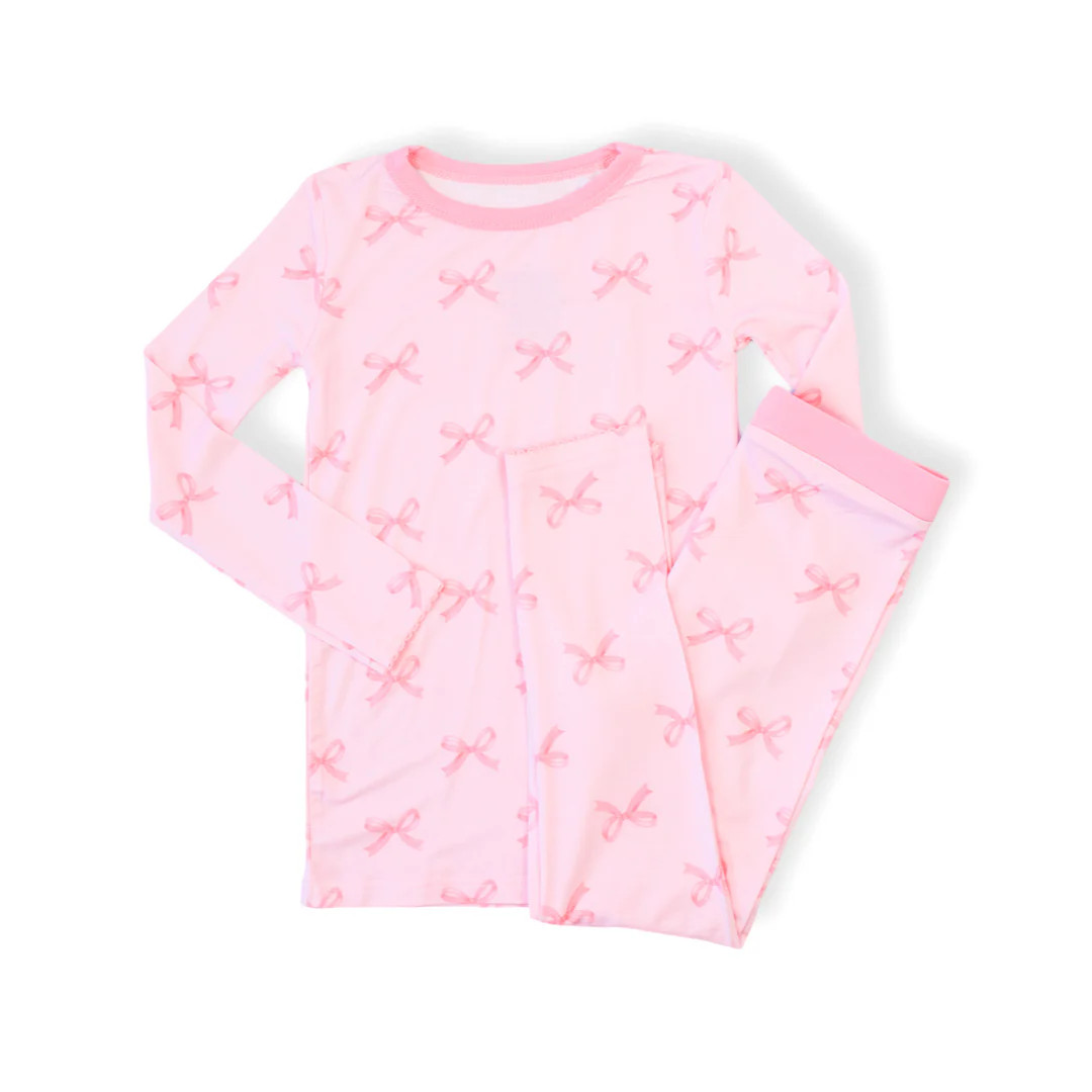 Bella Bow Bamboo Two Piece Set | Lillie & Lilah