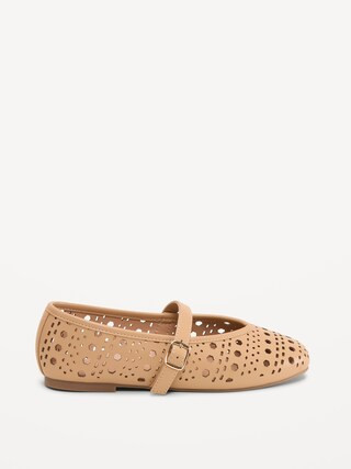 Faux-Leather Mary Jane Ballet Flats for Girls | Old Navy (CA)