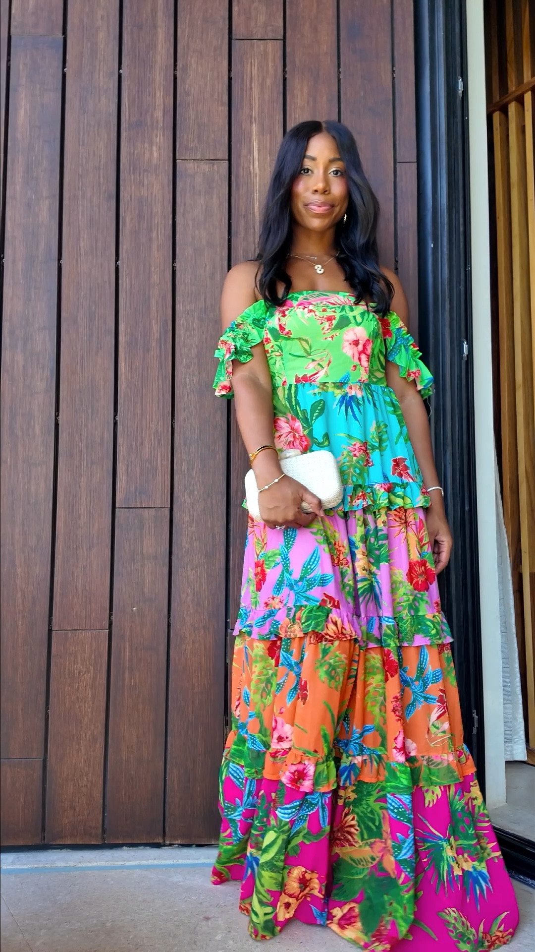 This dress is so so pretty!! I am wearing a medium but could have done a small. Total vacation, resort wear, spring wedding, summer vibes!! 

#LTKWatchNow #LTKStyleTip #LTKTravel