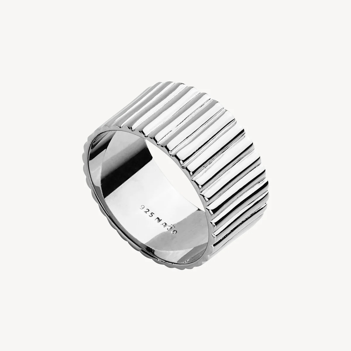 Raya Wide Silver Ring | NAJO