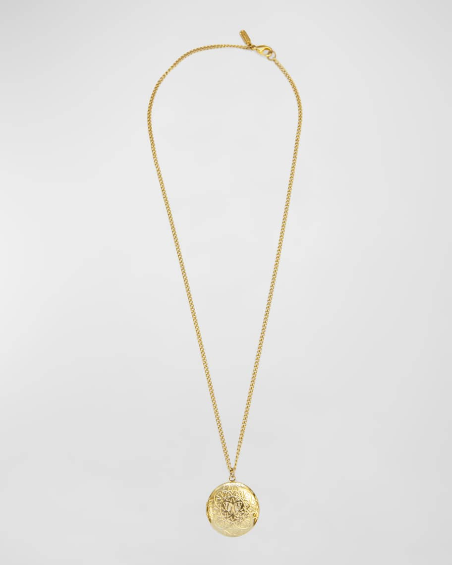 Ben-Amun Round Locket Necklace | Neiman Marcus