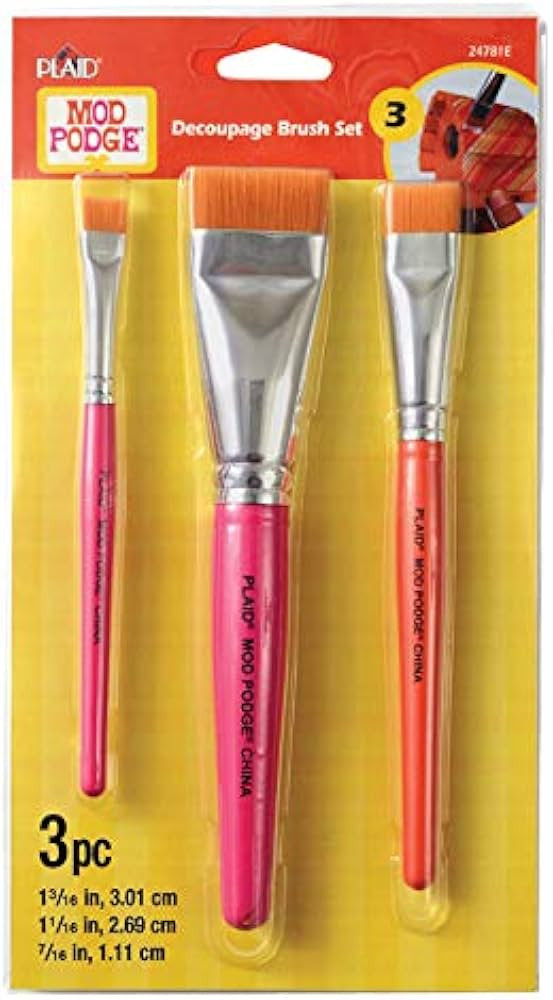 Mod Podge Brush Set DECOUPAGE 3PC | Amazon (US)