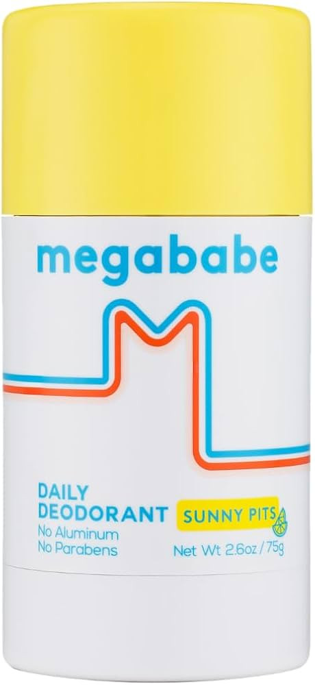Megababe Daily Deodorant Sunny Pits | Aluminum-Free, Clear & Clean | 2.6 oz | Amazon (US)