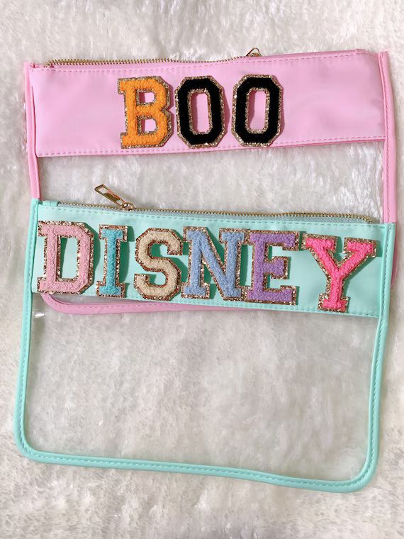 Disney Personalized Large clear Cosmetic Bag-Ladies organizer-PVC transparent bag-Bridesmaid favo... | Etsy (US)