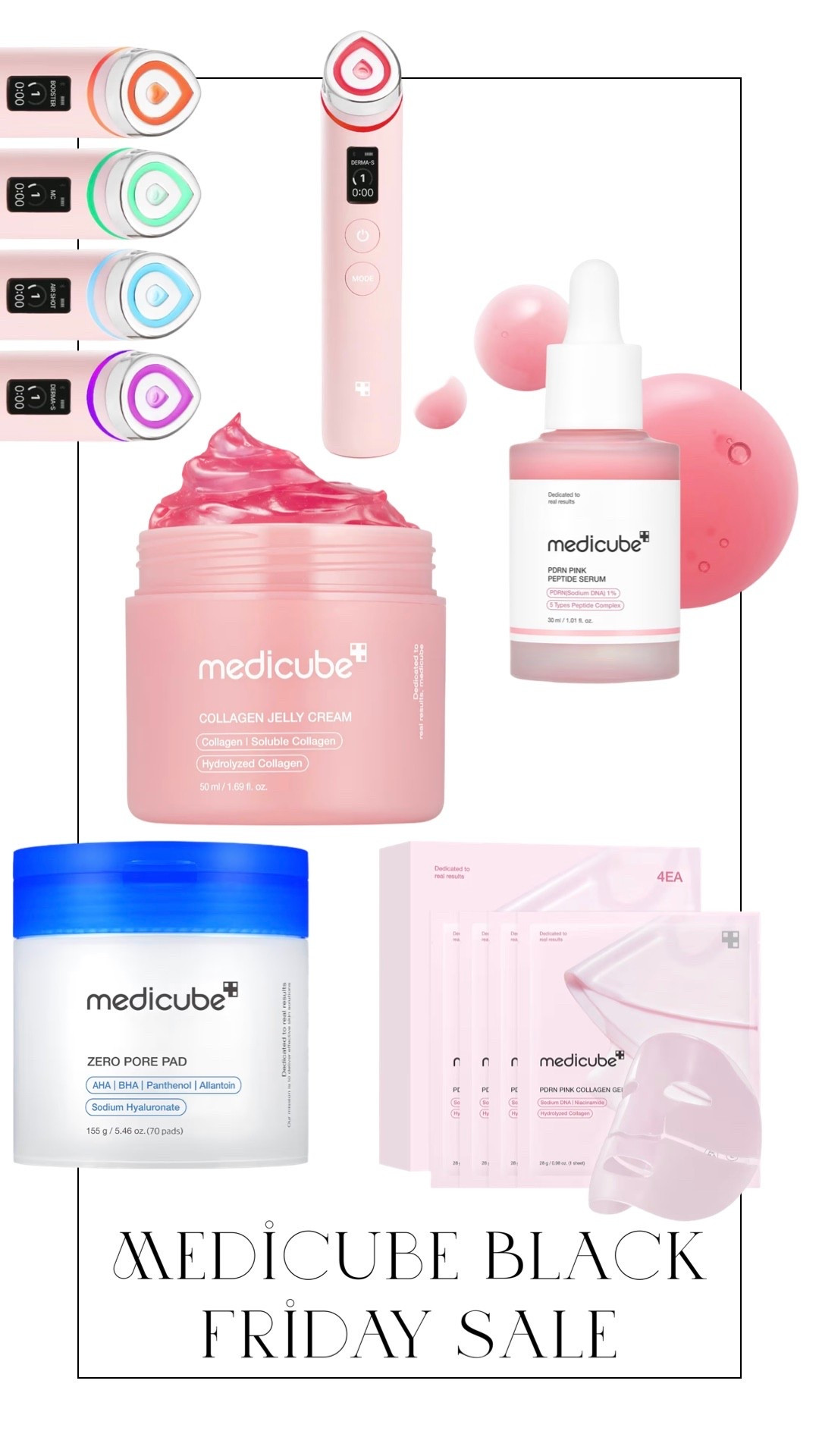 Medicube k-beauty skincare on deep discount for Black Friday! 

#LTKCyberWeek #LTKBeauty #LTKSaleAlert