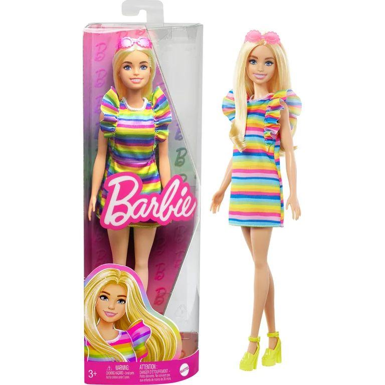 Barbie Doll with Braces and Rainbow Dress, Barbie Fashionistas | Walmart (US)
