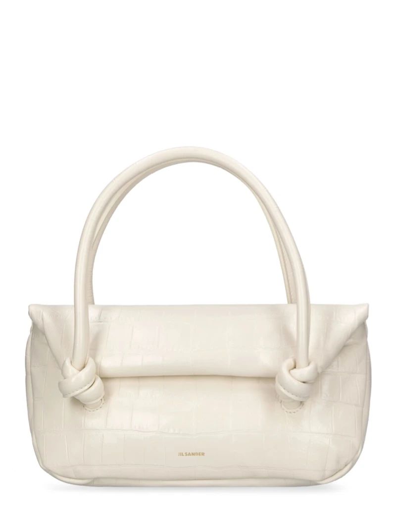 Small Knot leather top handle bag | Luisaviaroma