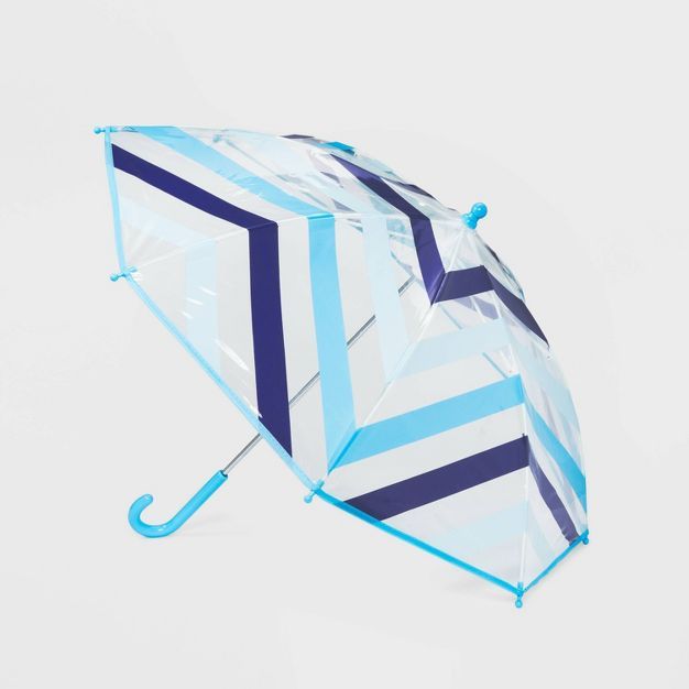 Kids' Striped Stick Umbrella - Cat & Jack™ Blue | Target