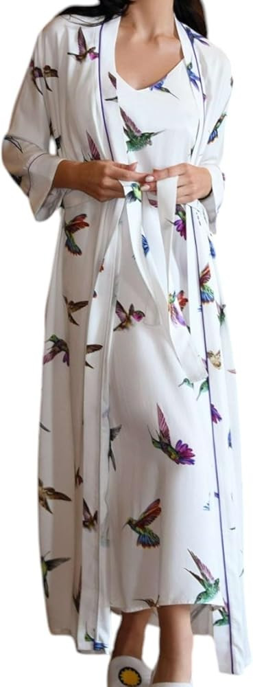 Women's Italian-Designed Robe - Silky-Soft, 100% Natural Luxe Viscose Rayon | Amazon (US)